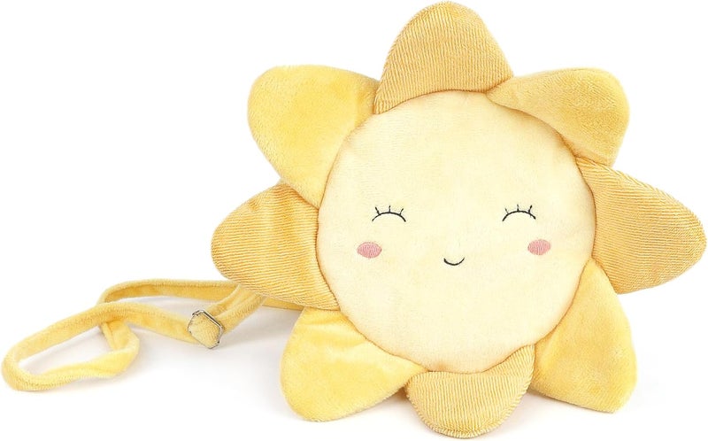 Plush Crossbody Purse – Soft Shoulder Bag with Adjustable Strap & Zipper Closure for Girls & Toddlers